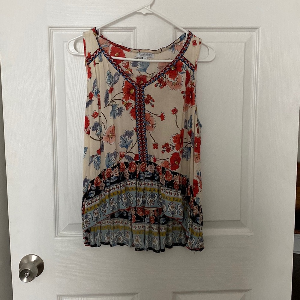 Floral Sleeveless Top